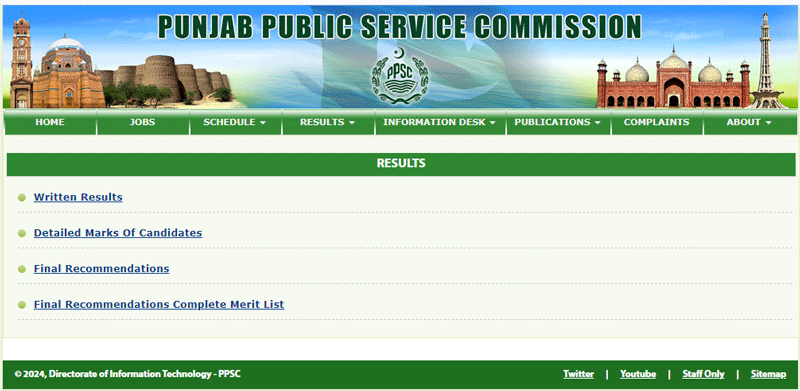 PPSC Merit List 2024 Download