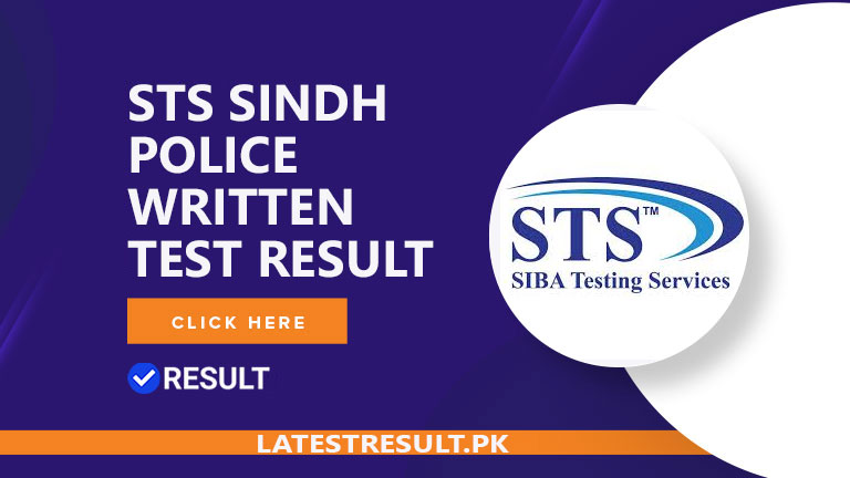 STS Sindh Police Written Test Result 2024