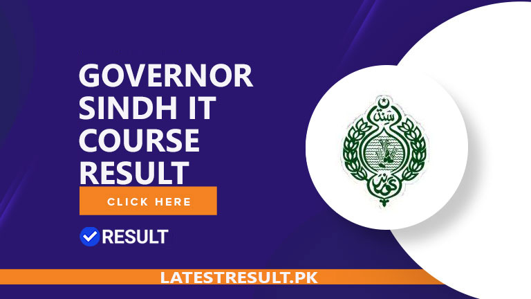 Governor Sindh IT Course Result