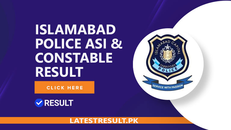 Islamabad Police ASI & Constable Result