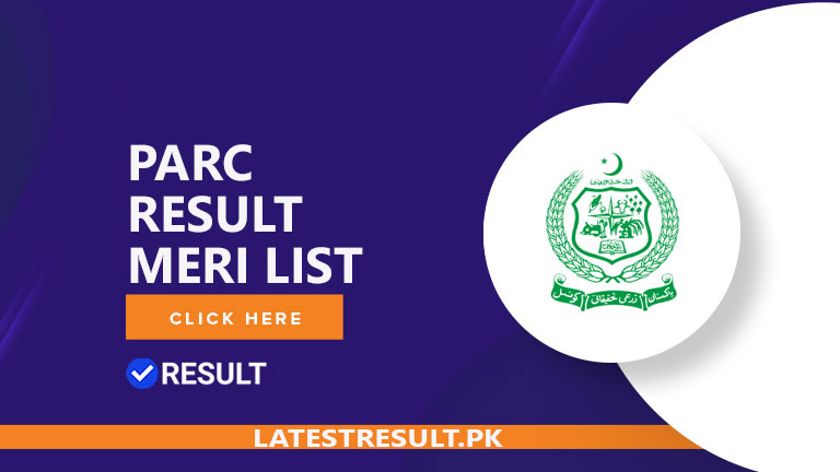 PARC Result 2024 Meri List