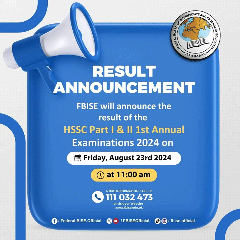  Federal Board FBISE Second Year Result 2024