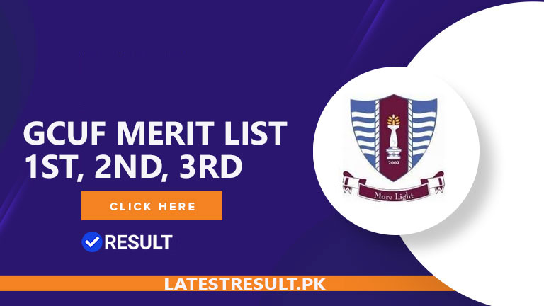 GCUF Merit List