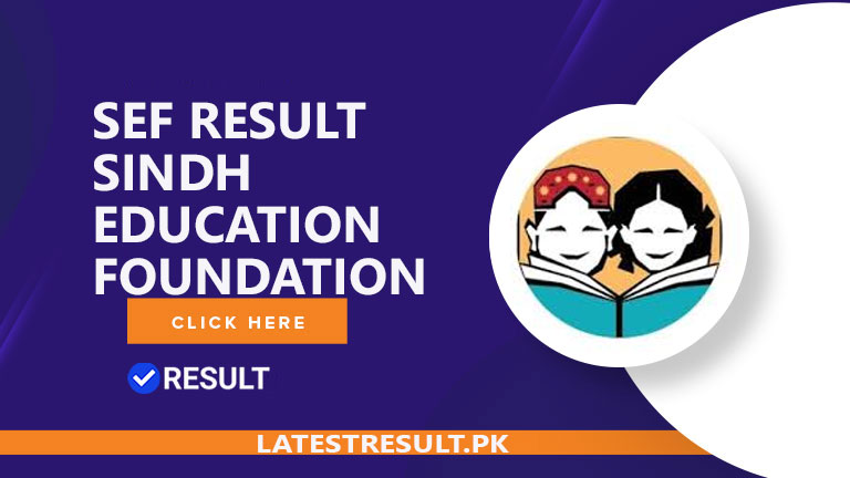 Sindh Education Foundation (SEF) result