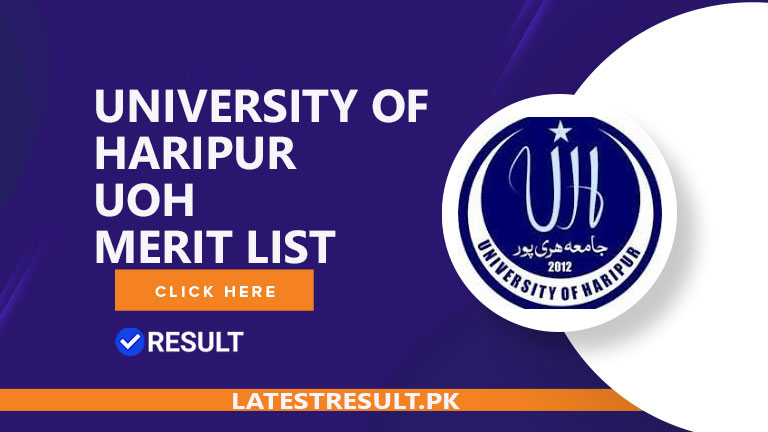 University of Haripur Merit List